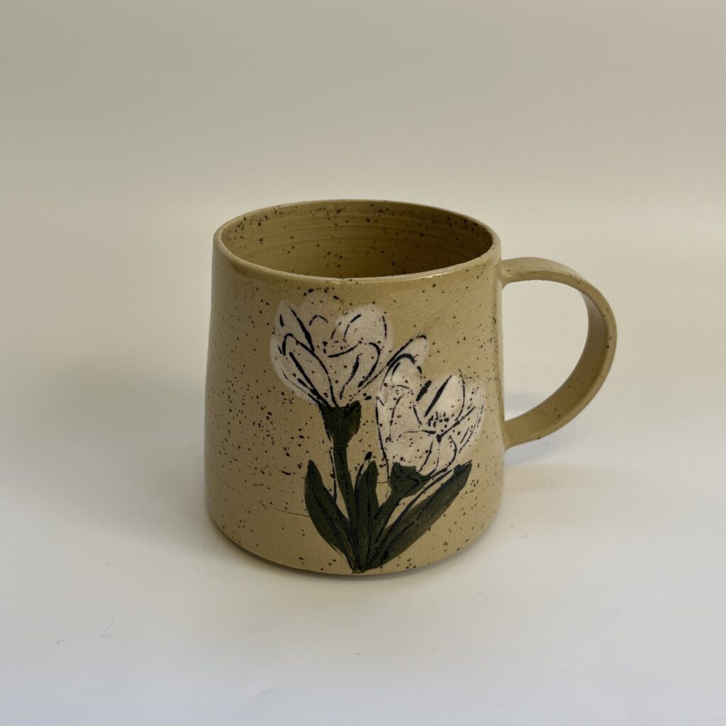 ספל חלמוניות לבנות