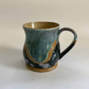 ספל שכבות טורקיז סגלגל