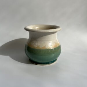 אגרטל טורקיז לבן