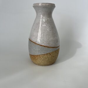 אגרטל גדול לבן תכלת