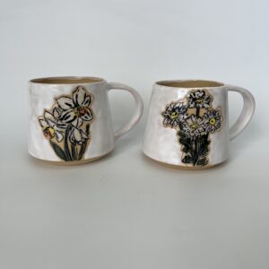 סט ספלי פרחים